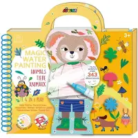 Ginza.se Cahier d'aquarelle, sable, tampons et jeux, portable - Super-héros, +3 ans,