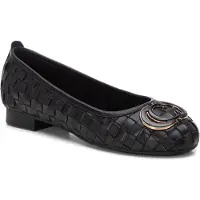 Carmela pour femme. 16216902-NEGRO Ballerines en cuir 162169 noir (36), Plat, Aucun, Casuel