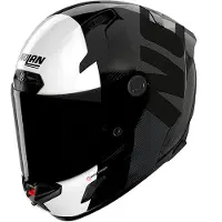 Nolan X-804 ST UC Stacco Casque Intégral Carbone/Blanc XL unisex noir