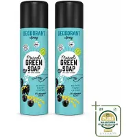 Marcels Green Soap 2 sprays déodorants "Marcel's Green Soap" - Parfum mimosa et cassis - 150 ml - Lot de 2