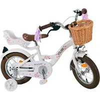Volare Vélo enfant Blossom , 14 pouces, blanc