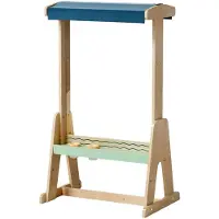 TOPBRIGHT Outdoor Tafel (ab 36 Monaten, Holztafel mit Acrylglas, Lernspielzeug)