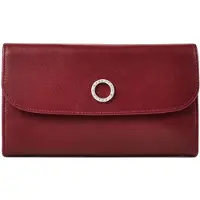 Esquire porte-monnaie Athena Lady Flap Wallet Red rouge foncé