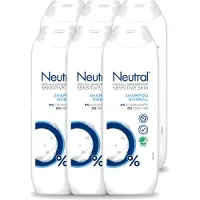 Neutral 6 shampooings neutres à 0% pour cheveux normaux - 250 ml - Pack économique - 6 pièces