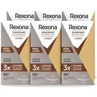 Rexona 6 déodorants roll-on Maximum Protection Active Shield, 45 ml chacun - Pack avantage - 6 pièces