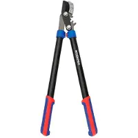 Workpro Two-handed Anvil Pruning Scissors Effort-saving Maximum Cutting Capacity ø 44mm 710mm Argenté