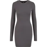 Urban Classics Tb7784 Long Sleeve Short Dress Gris XS Femme