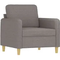vidaXL Fauteuil taupe 60 cm Tissu