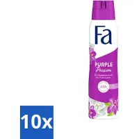Fa Pflege Déodorant spray Fa Violet Leaves Passion 150 ml - Pack économique - 10 pièces