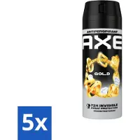 Axe Ax Antitranspirant Spray Gold 150 ml - Pack économique - 5 pièces