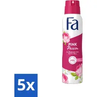 Fa Pflege FA - Pink Passion - Déodorant spray - Rose rose - 150 ml - Pack économique - 5 pièces