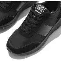 Original Brands FitFlop F-Mode Flow : Baskets en nylon et daim, couleur noire, taille 37