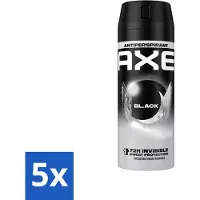 Axe Ax Antitranspirant Spray Noir 150 ml - Pack économique - 5 pièces