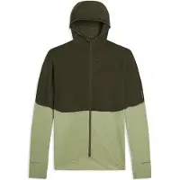 Icebreaker Merino 200 Realfleece Descender Full Zip Sweatshirt Vert M Homme