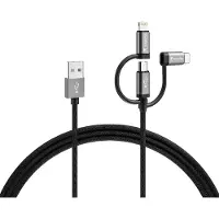 Varta 57937 101 111 Câble Speed Charge & Sync 3in1 USB , 2 m, noir