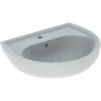 Geberit Renova lavabo, 600x490mm avec vidage, avec vidage, pergamon