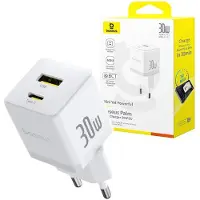 Baseus Chargeur Mural Usb-a Et Usb-c Palm 30w