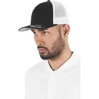 Flexfit Mesh Trucker 2-Tone Cap blk/wht - Flexfit 6511T