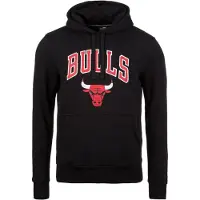 New Era Team Logo Po Chicago Bulls Hoodie Noir L Homme