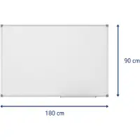 MAUL Tableau blanc MAULstandard, 900 x 1800 mm, surface laquée