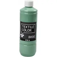 Creativ Company Peinture textile, semi-opaque, vert d'eau, 500 ml / 1 flacon (500 ml)
