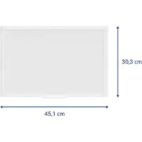 MAUL Tableau blanc MAULprimo 30,0 x 45,0 cm blanc acier plastifié (30 x 45 cm)