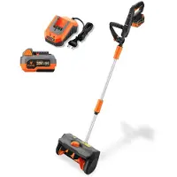 FUXTEC , déneigeuse électrique FX-E1SCH20SET | Direction de l'éjection réglable à 60° | Largeur de travail de 31 cm | Portée d'éjection de 5 mètres | Inclus : batterie et chargeur