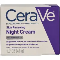 CeraVe Crème de Nuit | Niacinamide, Complexe de Peptides et Acide Hyaluronique | 1,7 oz