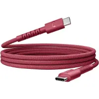 Fresh 'n rebel Flexwave Silicone Braided 100w Câble Usb-c 2 M Berry Red