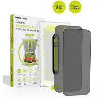 Mobile Origin Displayschutzfolie mit Applikator für Apple iPhone Air / 2 Stück / Sichtschutzglas (2 pcs, Apple iPhone Air), Téléphone portable : film de protection, Noir, Transparent