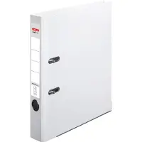 Herlitz Classeur maX.file protect plus, Largeur de dos : 50 mm, Blanc DIN A4, couverture en PP, protection (A4, 50 mm, 1 pcs)