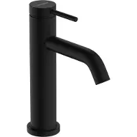 Hansgrohe robinet de lavabo monocommande Tecturis S, finition noir mat, technologie CoolStart EcoSmart+, sans bonde, hauteur 110 mm