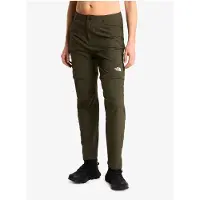 The North Face - Pantalon déperlant de randonnée - W Exploration Reg Straight Convertible Pant New Taupe Green pour Femme en Nylon - Taille 40 - Vert