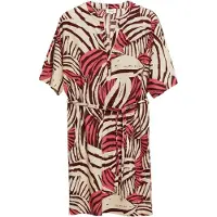 s.Oliver Robe-chemise beige clair / brun foncé / melon