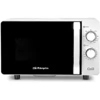 Orbegozo MIG 2070 CE, Plan de travail, Four à micro-ondes avec grill, 20 l, 700 W, Rotatif, Noir, Blanc