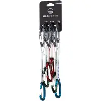Wild Country - Pack de 6 dégaines d'escalade longueur 10 cm - Wildwire Quickdraw Trad 6 Pack Uni - Blanc