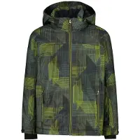 CMP Veste pour enfant , modèle à capuche, couleurs olive, jungle et ácido, taille 164