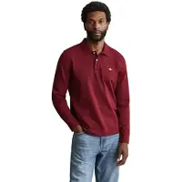 Gant 2230 Long Sleeve Polo Rouge S Homme
