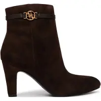 GUESS pour femme. FLFOTISUE10 Bottines en cuir Otis marron (37), 3 à 5 cm, Fermeture éclair, Casuel