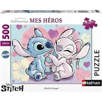 Nathan Puzzle 500 pièces Stitch & Angel Disney