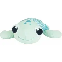 Jemini Ma Petite Tortue Lumineuse Naturelle en Peluche +/- 25 cm - - Rechargeable avec la lumière. Fonctionne sans piles.