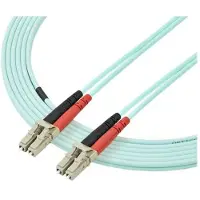 StarTech.com 3m LC Fiber Optic Cable - 10 Gb Aqua - MM Duplex 50/125 - LSZH - cordon de raccordement - 3 m - turquoise