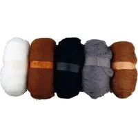 Creativ Company Carded Wool, Fil + laine, Beige
