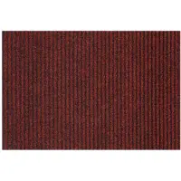 Rugsx Paillasson antidérapant pour les mètres courants GIN 3086 Liverpool extérieur, intérieur, sur caoutchouc - rouge 100 cm 100x500 cm
