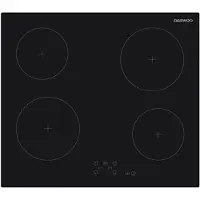 Daewoo Plaque de cuisson vitrocéramique - - 4 brûleurs - 60 cm - BH6VTF27BNM - Noire