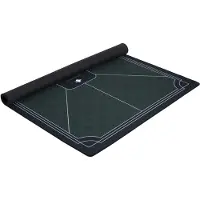Longfield Tapis de poker Engelhart Games vert 138 x 79 cm - tapis de jeu professionnel
