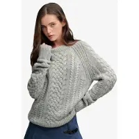 Superdry Pull Wool Blend Mixed Stitch Jumper