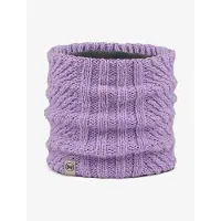 Buff Knitted & Fleece Neck Warmer Violet
