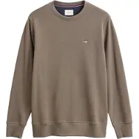 Gant Shield Regular Fit Sweat-shirt Col rond marron, Unicolore