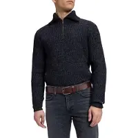 Lee - Ceinture pour hommes - 100% cuir - Ceinture avec logo en relief - Marron
